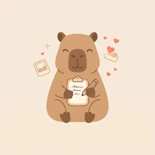 Capibara ilustrando el paso 1